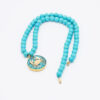 Thumbnail 5: Nishapour Turquoise Necklace Featuring Zodiac Gold Leaf Design – Cancer (Tir)