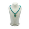 Thumbnail 2: Nishapour Turquoise Necklace – Zodiac Gold Leaf Sagittarius (Azar) Design