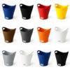 Office Plastic Wastebasket, 5L - Durable Trash Bins for Small Spaces (12x)