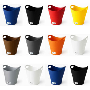 Office Plastic Wastebasket, 5L – Durable Trash Bins for Small Spaces (12x)