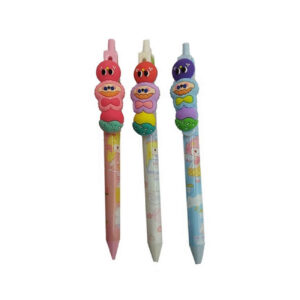 Pen Set with Cute Little Girl Design – Fun & Colorful Writing Pack of 3