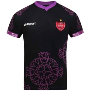 Persepolis 2021 New Away Jersey – Black with Pomegranate Flower Design