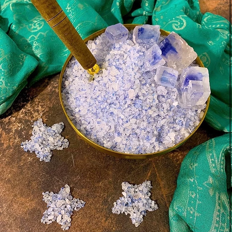 Persian Blue Salt – Premium Grainy Mineral Salt from Semnan, Iran – 500g