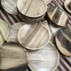 Handmade Wooden Plate 20 cm – Rustic Style, Perfect for Desserts or Sides (5x)
