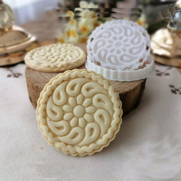 Persian Plastic Kolompeh & Pastry Stamp with Traditional Pattern (1)