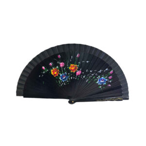 Premium Wooden Hand Fan – Elegant Floral Design