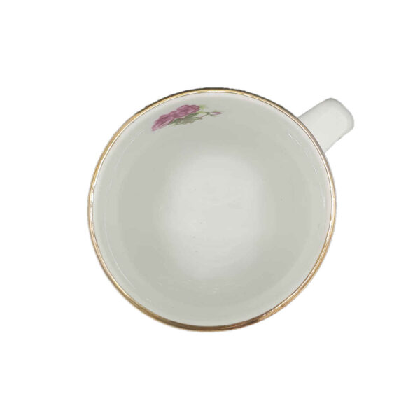 Red Rose Ceramic Coffee Mug – with Elegant Gold Rim