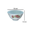 Red Rose Porcelain Tableware Bowl – Stylish and Durable Design (Set of 6)