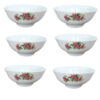 Red Rose Soup Bowl – Durable Porcelain Set for Home (Set of 6)