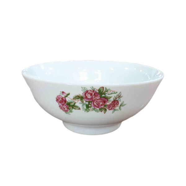 Red Rose Soup Bowl – Durable Porcelain Set for Home (Set of 6)