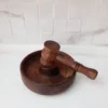 Thumbnail 2: Rustic Natural Walnut Nutcracker Set – Handcrafted Wooden Bowl & Hammer for Cracking Walnuts, Almonds & Mixed Nuts