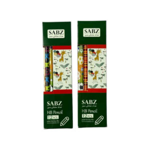 Sabz Black & Green Pencils – Premium Quality & Smooth Writing Durable Break-Resistant Graphite Pack of 24