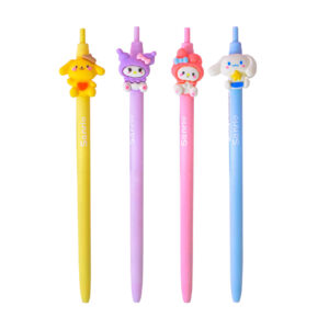 Sanrio 4-Piece 0.7mm Mechanical Pencil Set – Fun Kuromi & Melody Designs