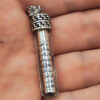 Silver Pendant Necklace – Ayat al-Kursi Inscription with Zamzam Water