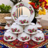 Small Nostalgic Red Rose Porcelain Bowl – Perfect for Home and Entertaining (Set of 6)