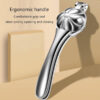 Thumbnail 4: Stainless Steel Lever Nutcracker – Steel Handle & Body, Ergonomic, for Walnuts & Chestnuts, Floral Design