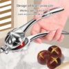 Thumbnail 5: Stainless Steel Lever Nutcracker – Steel Handle & Body, Ergonomic, for Walnuts & Chestnuts, Floral Design