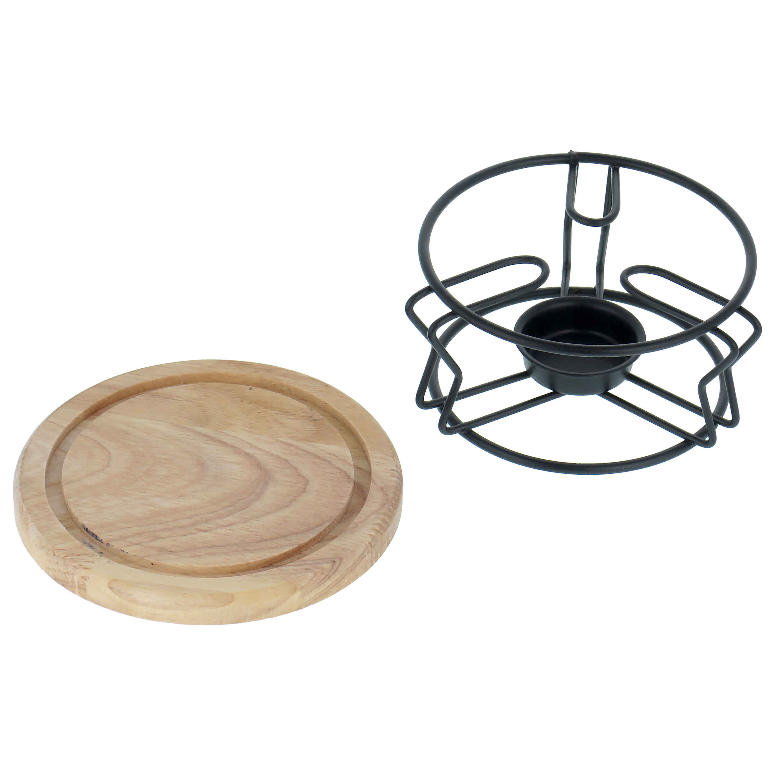 Stainless Steel Teapot Warmer with Wooden Base – Keep Your Tea Warm