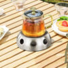 Thumbnail 4: Stainless Steel Teapot Warmer – Sleek Design, Keeps Tea and Coffee Warm