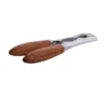 Thumbnail 4: Stylish Wooden-Handled Nutcracker with Durable Metal Body — Perfect for Cracking Almonds, Walnuts, and Hazelnuts