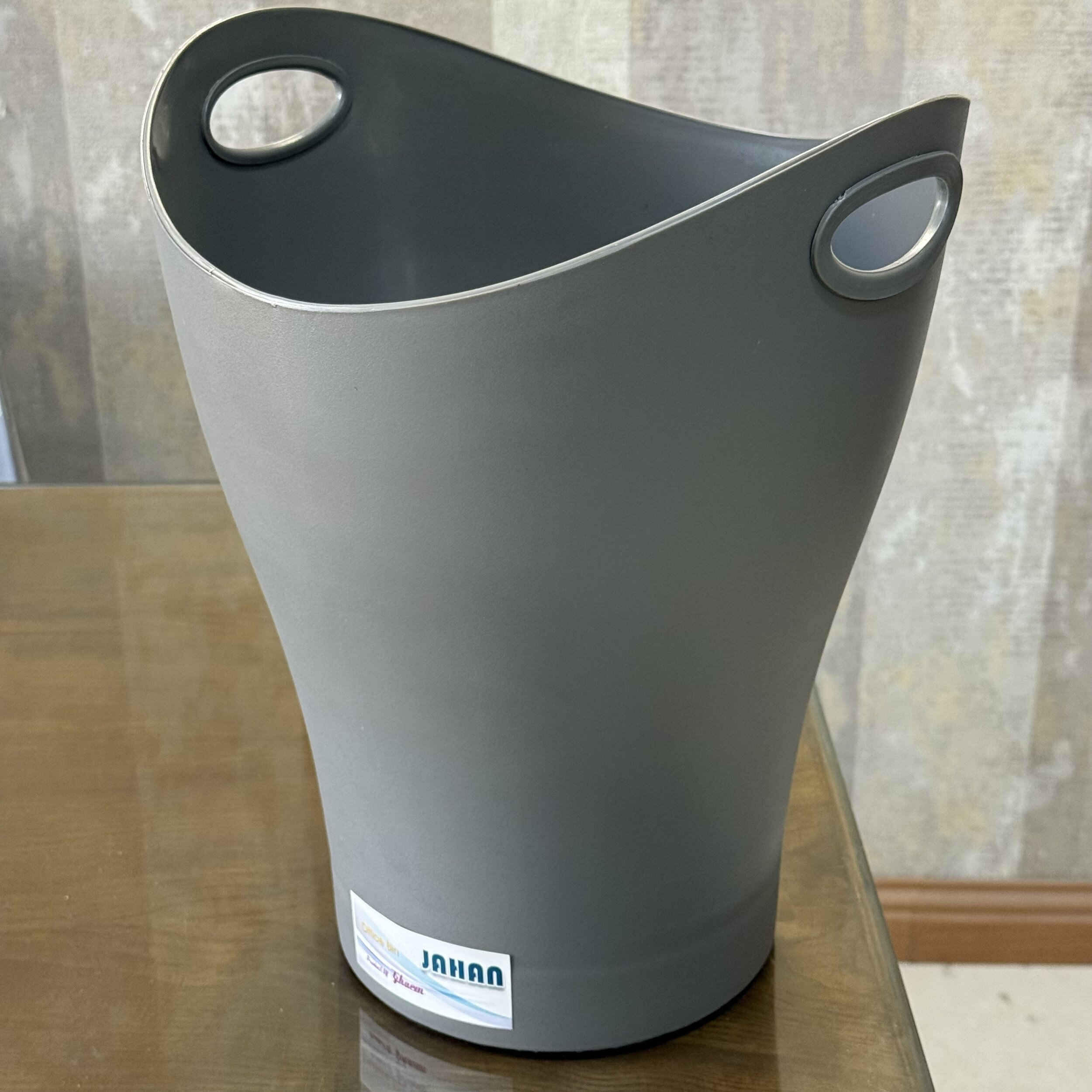 Topless Conical Plastic Wastebasket, 15.9L – Compact & Durable (3x)