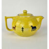 Thumbnail 2: Traditional Hand-Painted Ceramic Teapot with Persian-Inspired Goat Pattern
