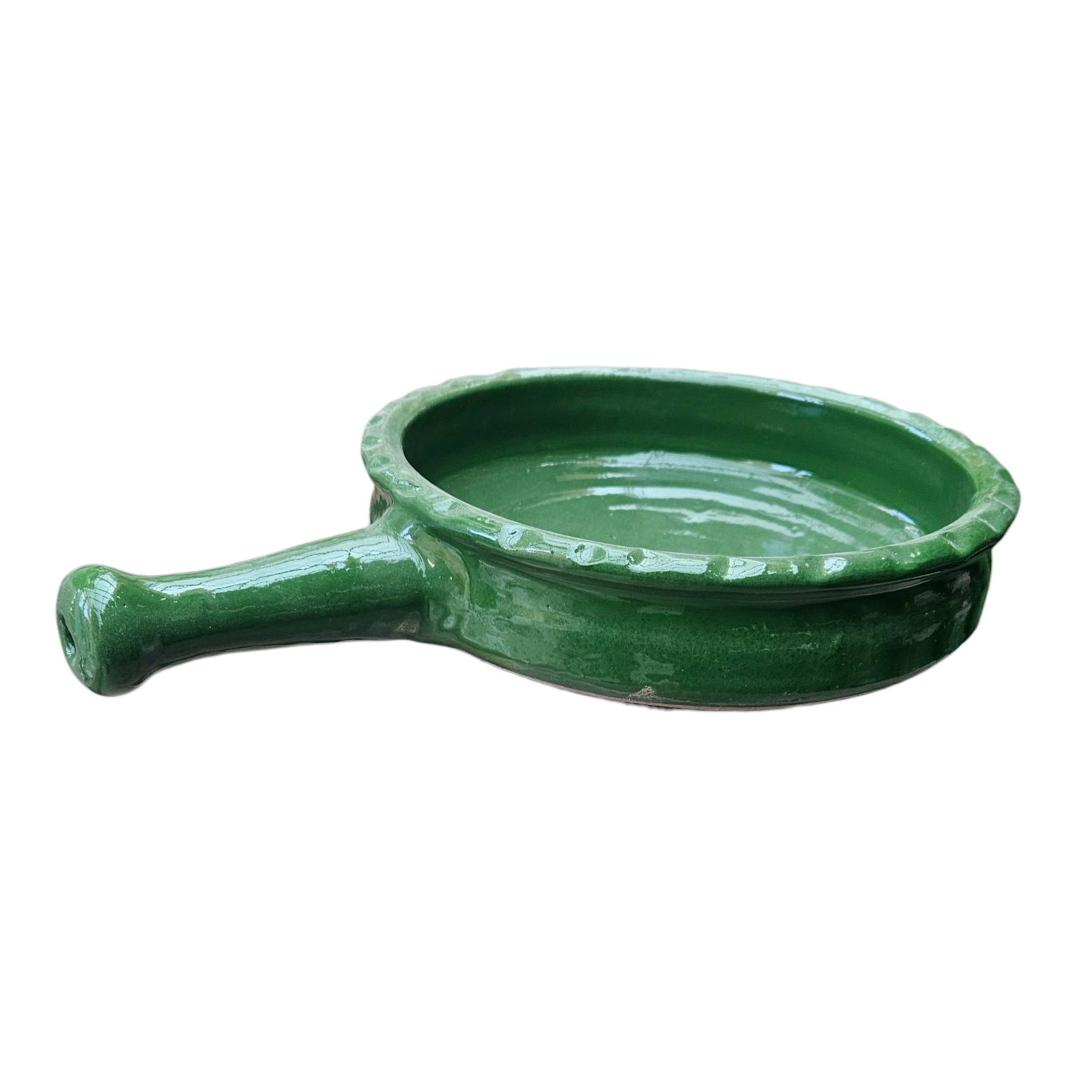 Traditional Gilan Clay Pan with Handle “Gamaj” – Oven & Stove Safe