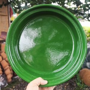 Traditional Gilan Clay Pan with Lid – Oven & Stove Safe for Cooking and Frying