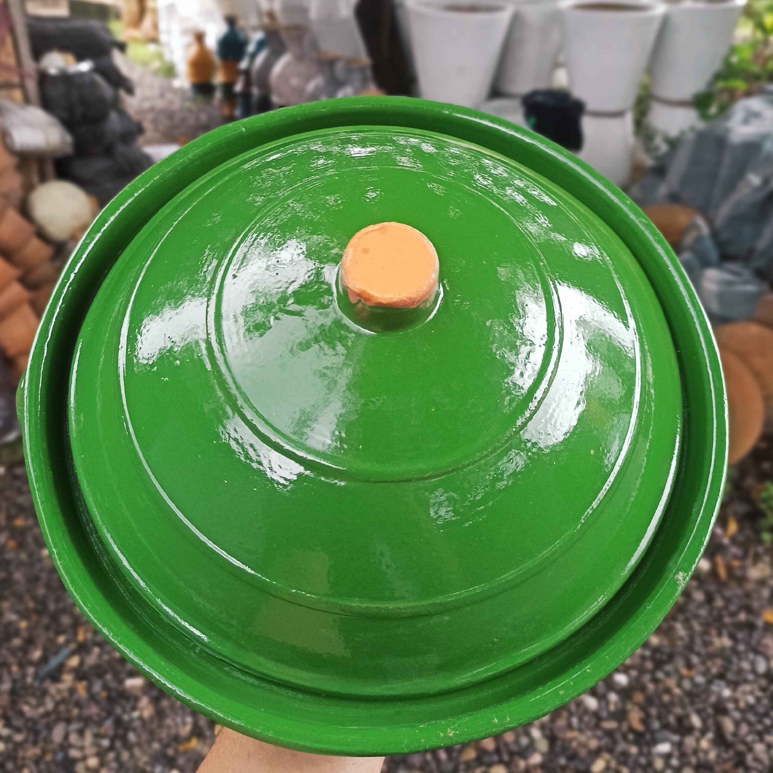 Traditional Gilan Clay Pan with Lid – Oven & Stove Safe for Cooking and Frying