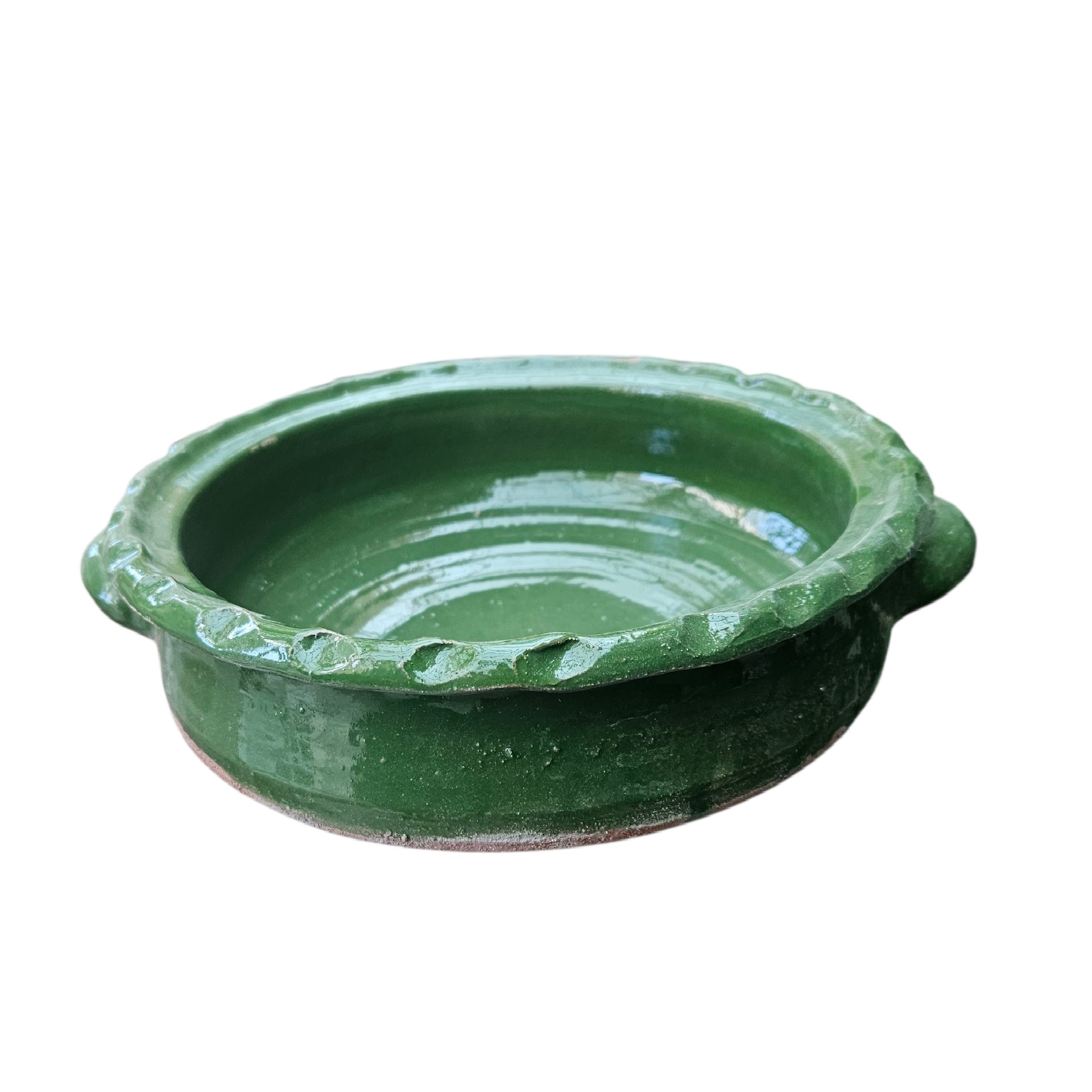Traditional Gilan Clay Pan with Two Handle “Gamaj” – Suitable for Indirect Heat Use