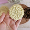 Traditional Persian Wooden Cookie & Kolompeh Stamp with Handcrafted Designs