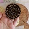 Traditional Persian Wooden Cookie & Kolompeh Stamp with Handcrafted Designs