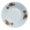 Traditional Red Rose Soup Bowl – Elegant Nostalgic Porcelain (Set of 6)