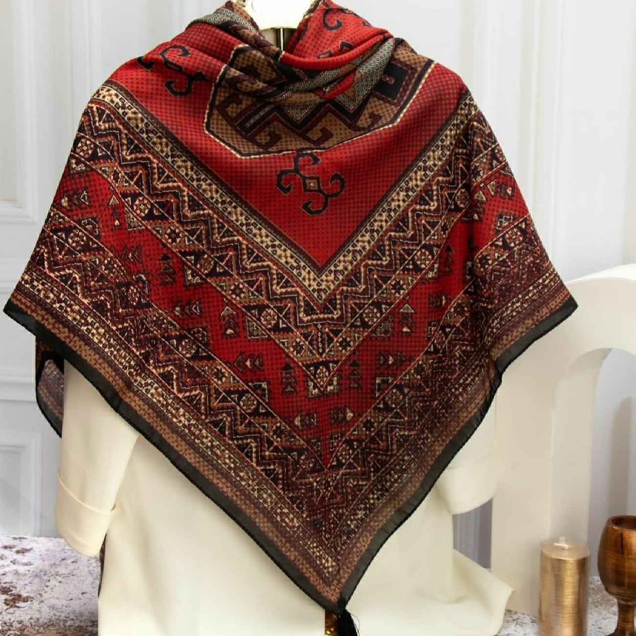 Traditional Women’s Scarf – Elegance, Comfort for Festive Occasions, or Cultural Events