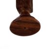 Thumbnail 9: Wooden Candlestick with Carved Floral Design Set of 3 - For Taper Candle