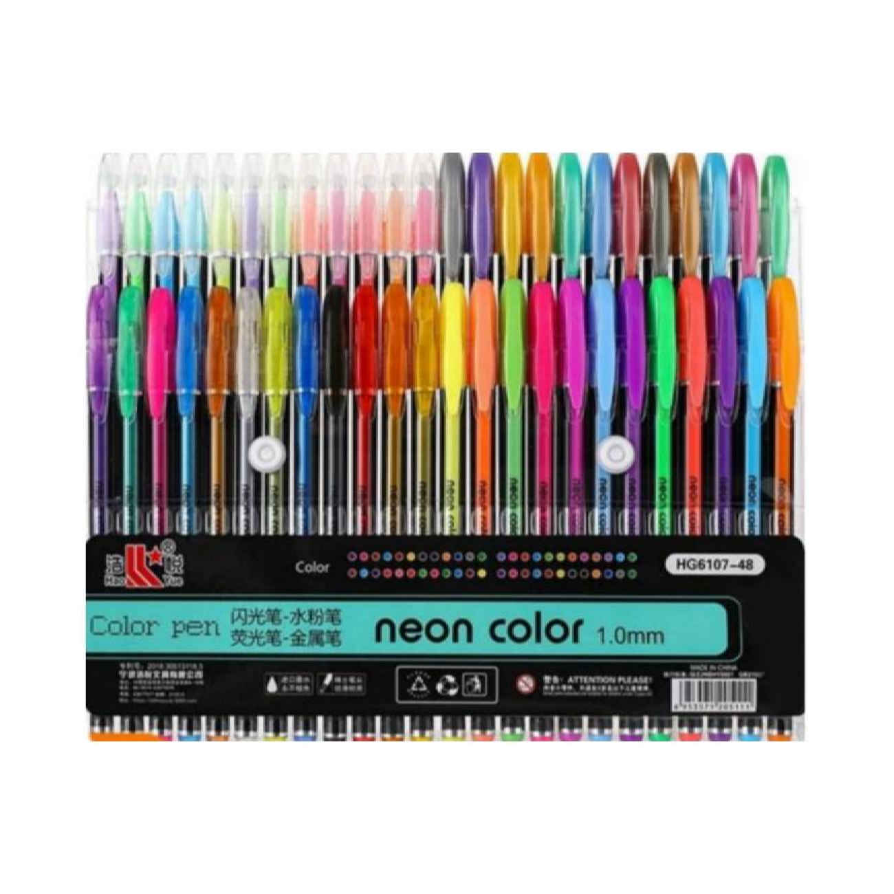 Zhuixua Gel Pens – Vibrant Colors for Black Paper and Creative Art - 48 Pack