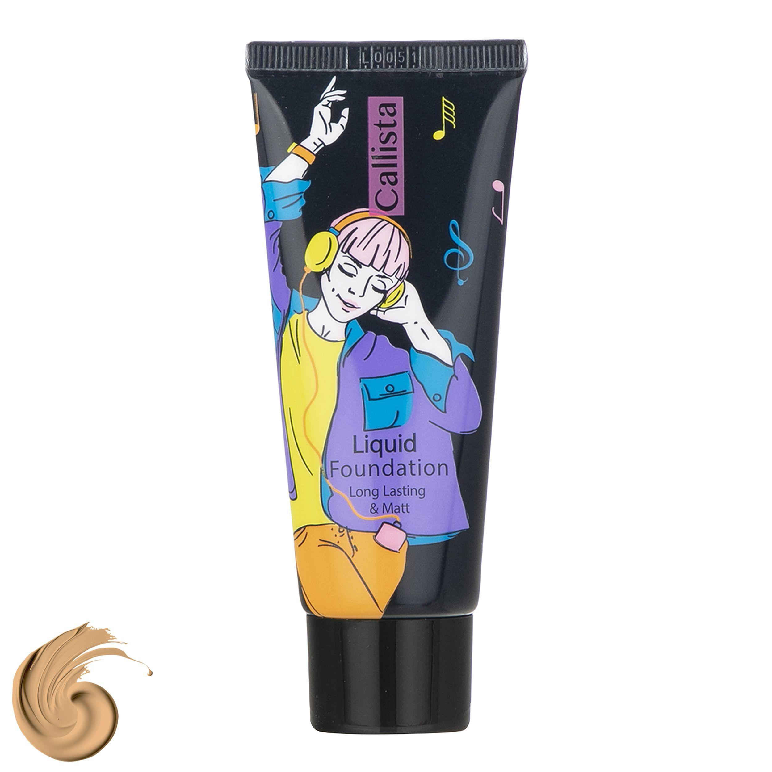 Main image of Callista Liquid Cosmetic Foundation M14 – Long-Lasting and Matte Formula - Paraben-free and hypoallergenic - 35ml