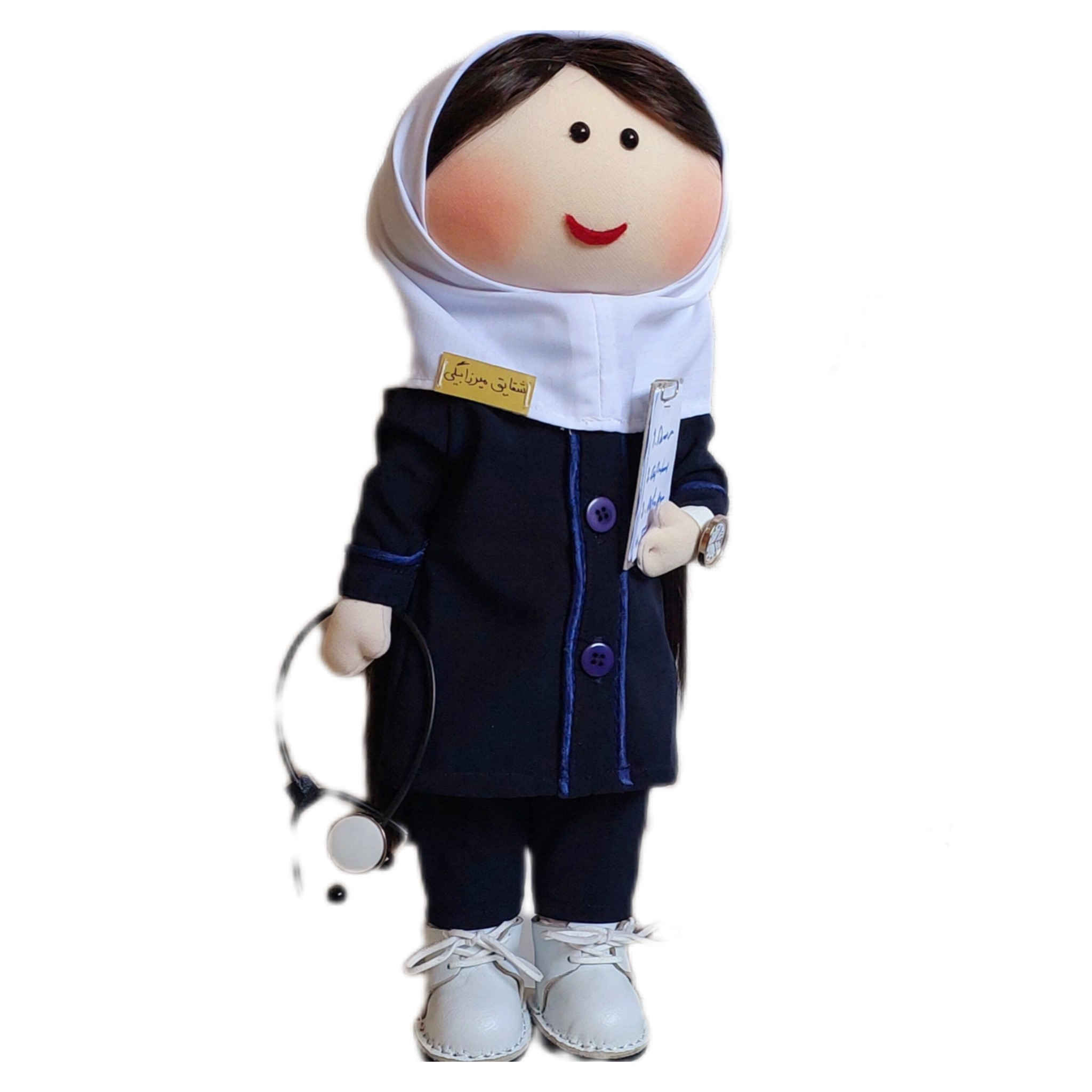 Handcrafted Rag Doll – Female Nurse in with Modest Attire | Medical-Themed for Gifting, Decor & Appreciation Events