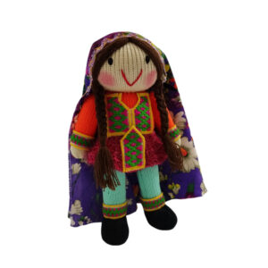 Regional Folk Amigurumi Handwoven Balochi Crochet Doll – A Knitted Symbol of Traditional Sistan & Baluchestan Girl