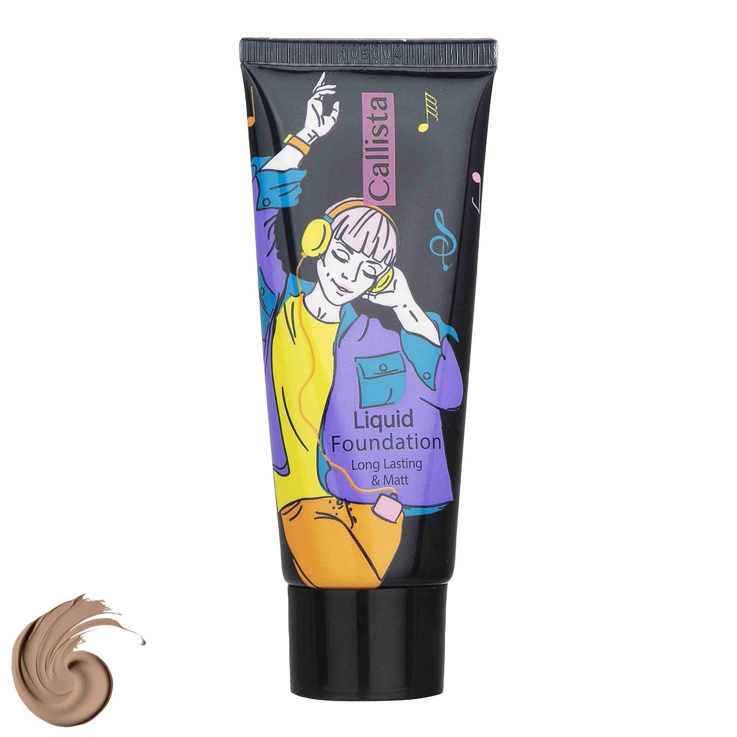 Main image of Callista Liquid Cosmetic Foundation M15 – Long-Lasting and Matte Formula - Paraben-free and hypoallergenic - 35ml