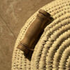 Thumbnail 6: Persian Traditional Kapu - Handwoven Palm Leaf Storage Basket with One-Piece Lid and Wooden Handles