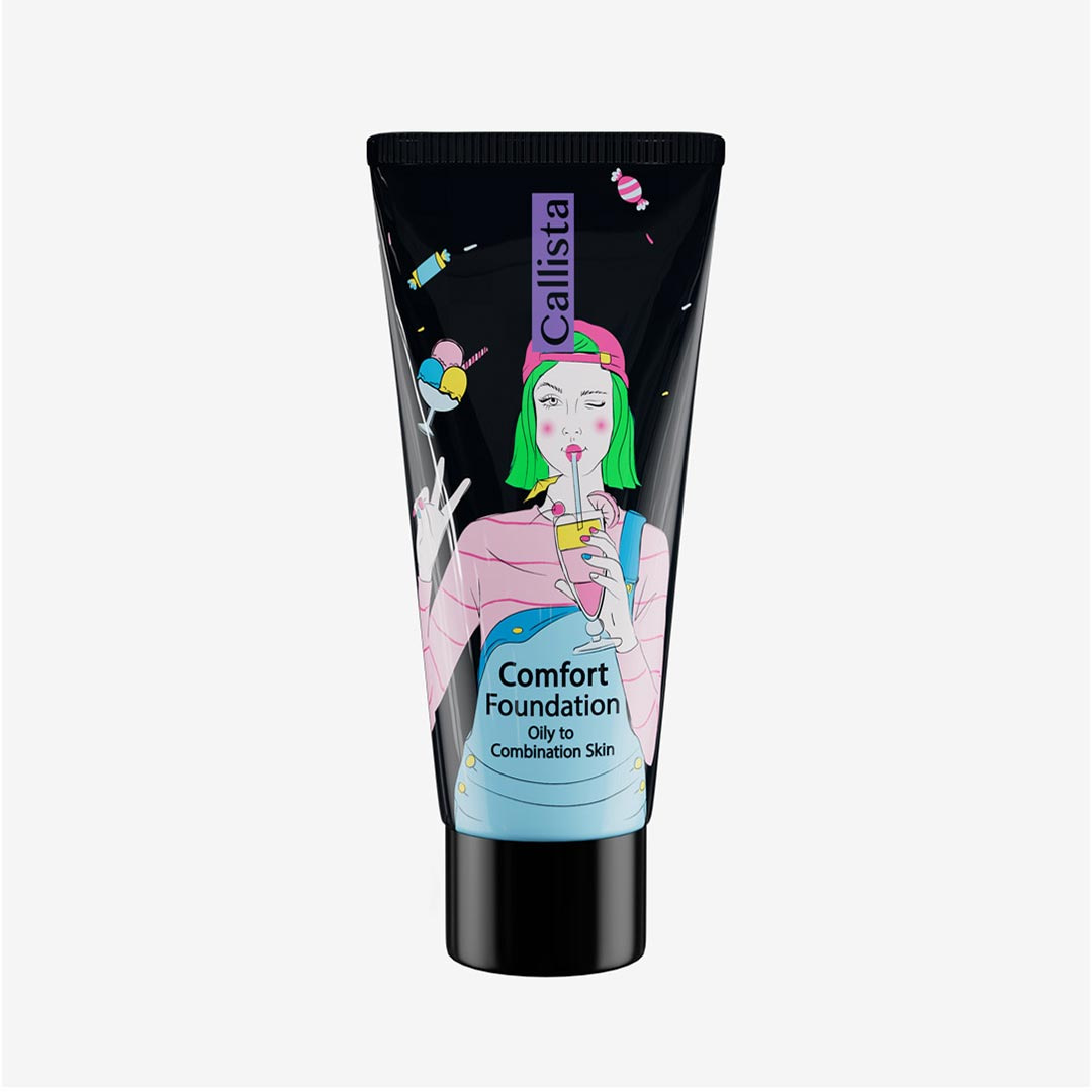 Callista Comfort Tube Liquid Cosmetic Foundation L03 – Oily to Combination Skin – 35ml