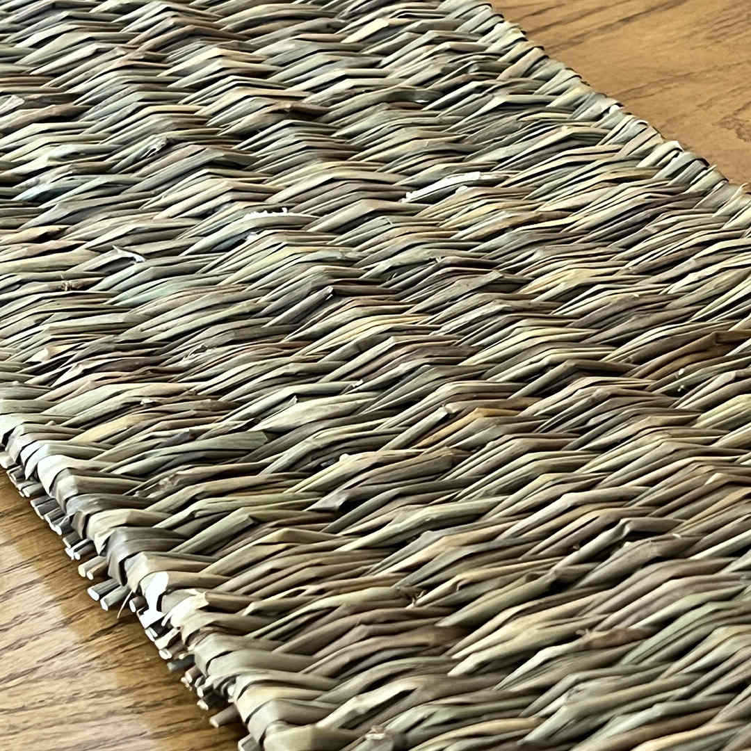 Handwoven Reed Table Runner – Natural Boho Mat for Table, Wall & Floor Decor