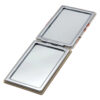 Thumbnail 3: Iranian Rectangular Folding Pocket Mirror – White with Traditional Termeh Motifs – Dual-Sided