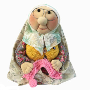 Handcrafted Grandma Rag Doll – “Naneh Noqli” | Traditional Elderly Woman for Yalda, Nowruz & Cultural Decor