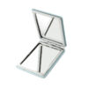 Thumbnail 2: Iranian Rectangular Folding Pocket Mirror – White with Traditional Termeh Motifs – Dual-Sided