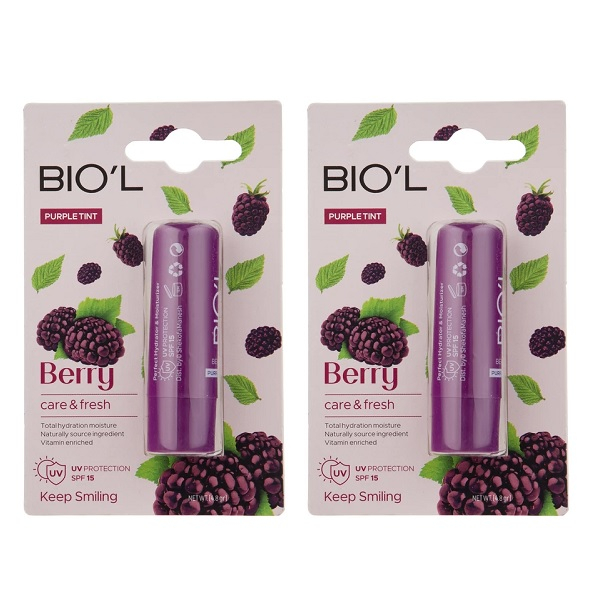Main image of BIO'L Halal Lip Balm – Berry Variant, Soft & Glossy Protection (2x)
