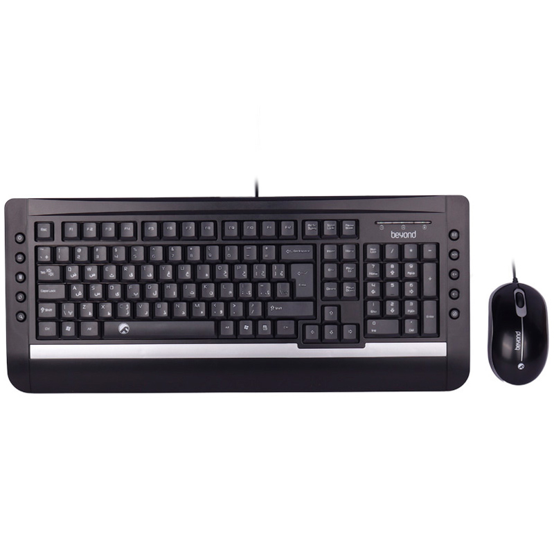 Main image of Beyond Wired Keyboard and Mouse Set with Persian Keycaps – BMK-6141
