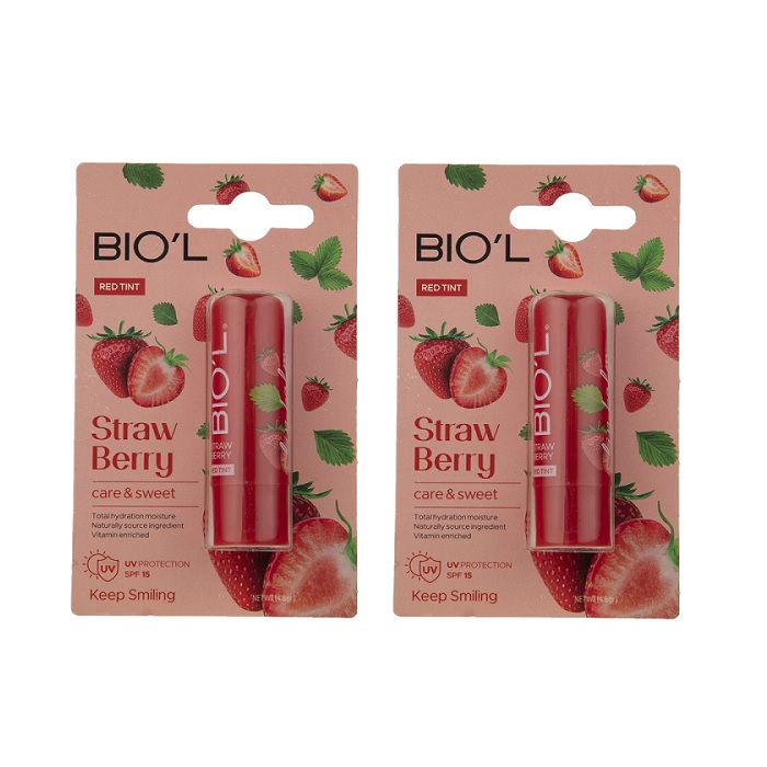 Main image of BIO'L Halal Lip Balm – Strawberry, Moisturizing & Soft Finish (x2)