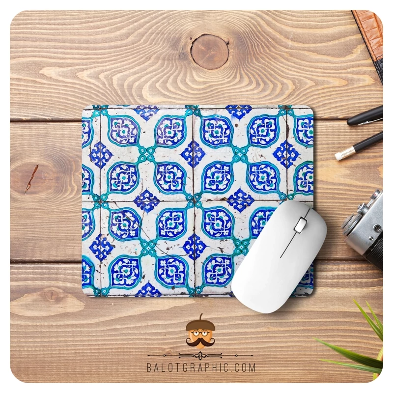 Main image of Desk Mouse Pad Inspired by Iranian Slimi Artwork – Ultra-Smooth Tracking & High Color Stability